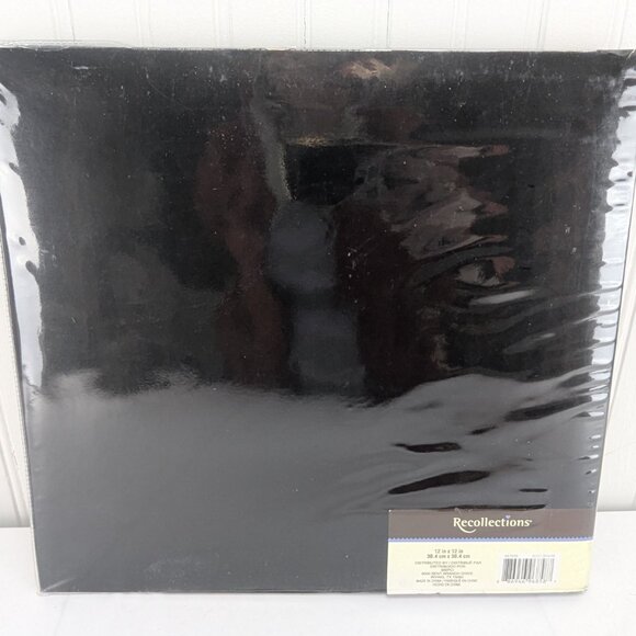 Recollections Scrapbook Album Kit The Good Life 95 Pieces 12"x12" Black Gold New - Picture 6 of 14